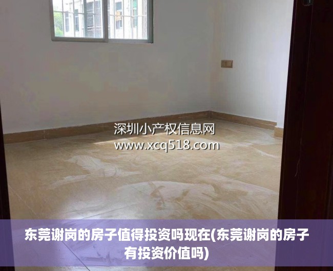 东莞谢岗的房子值得投资吗现在(东莞谢岗的房子有投资价值吗) 东莞谢岗的房子值得投资吗现在(东莞谢岗的房子有投资价值吗)
