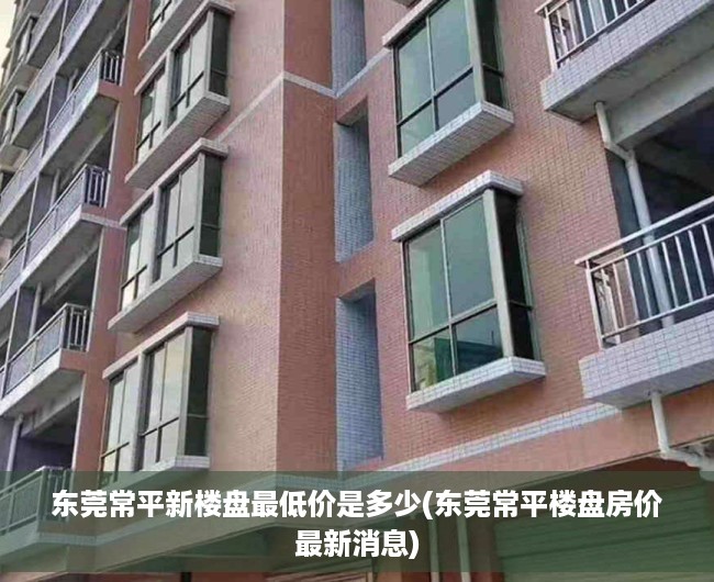 东莞常平新楼盘最低价是多少(东莞常平楼盘房价最新消息)