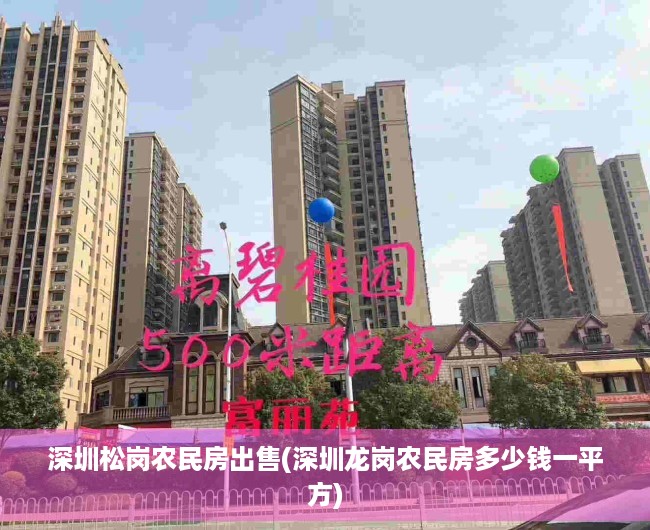 深圳松岗农民房出售(深圳龙岗农民房多少钱一平方) 深圳松岗农民房出售(深圳龙岗农民房多少钱一平方)