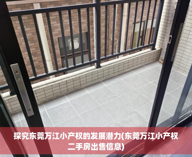 探究东莞万江小产权的发展潜力(东莞万江小产权二手房出售信息)
