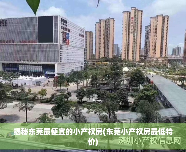 揭秘东莞最便宜的小产权房(东莞小产权房最低特价)