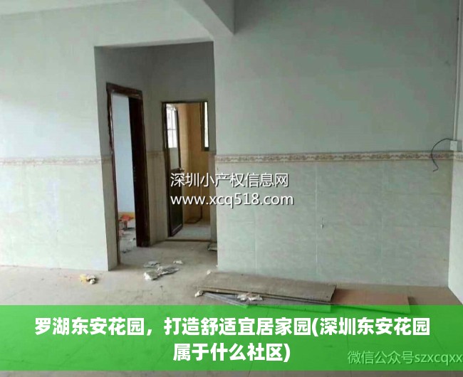 罗湖东安花园，打造舒适宜居家园(深圳东安花园属于什么社区)