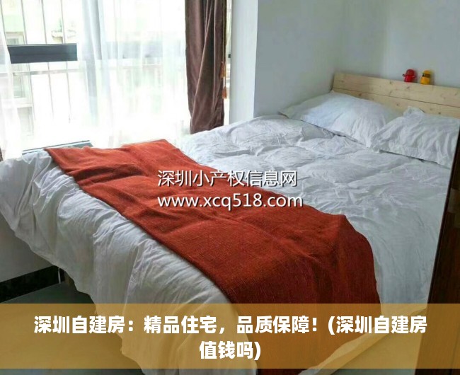 深圳自建房：精品住宅，品质保障！(深圳自建房值钱吗)