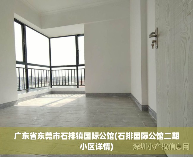 广东省东莞市石排镇国际公馆(石排国际公馆二期小区详情)