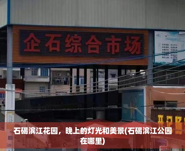 石碣滨江花园，晚上的灯光和美景(石碣滨江公园在哪里)