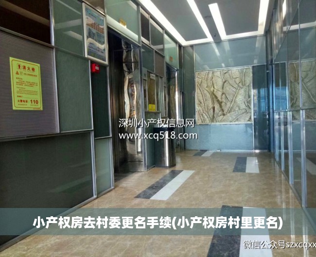 小产权房去村委更名手续(小产权房村里更名)