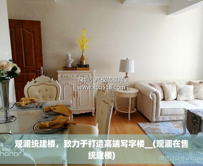 观澜统建楼，致力于打造高端写字楼__(观澜在售统建楼)