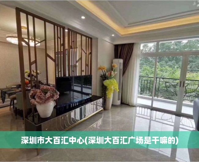 深圳市大百汇中心(深圳大百汇广场是干嘛的) 深圳市大百汇中心(深圳大百汇广场是干嘛的)