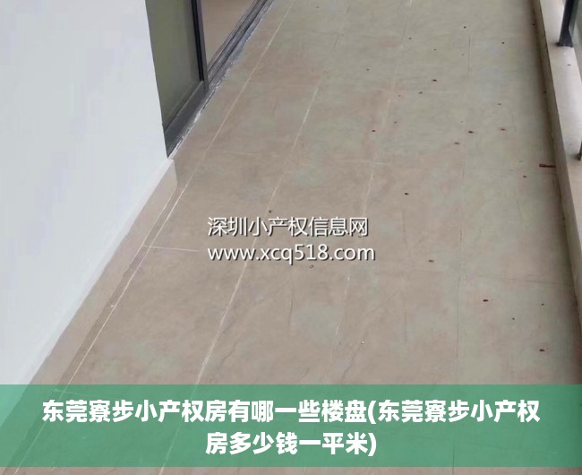 东莞寮步小产权房有哪一些楼盘(东莞寮步小产权房多少钱一平米) 东莞寮步小产权房有哪一些楼盘(东莞寮步小产权房多少钱一平米)