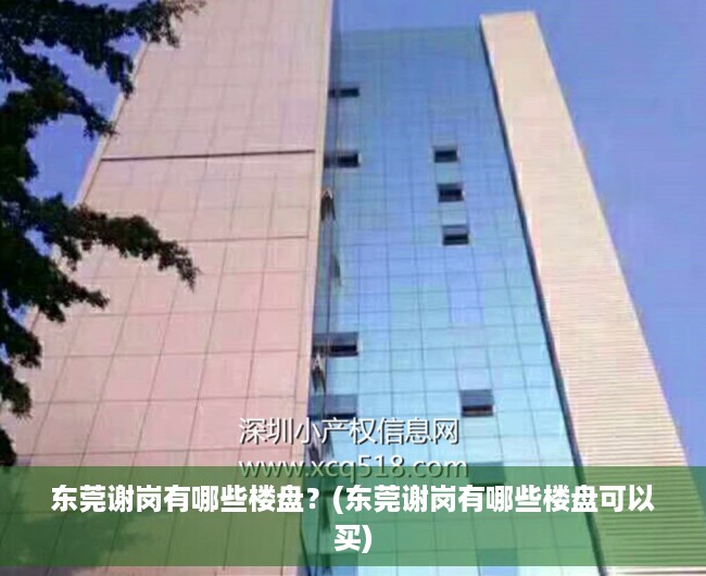东莞谢岗有哪些楼盘?(东莞谢岗有哪些楼盘可以买) 东莞谢岗有哪些楼盘?(东莞谢岗有哪些楼盘可以买)