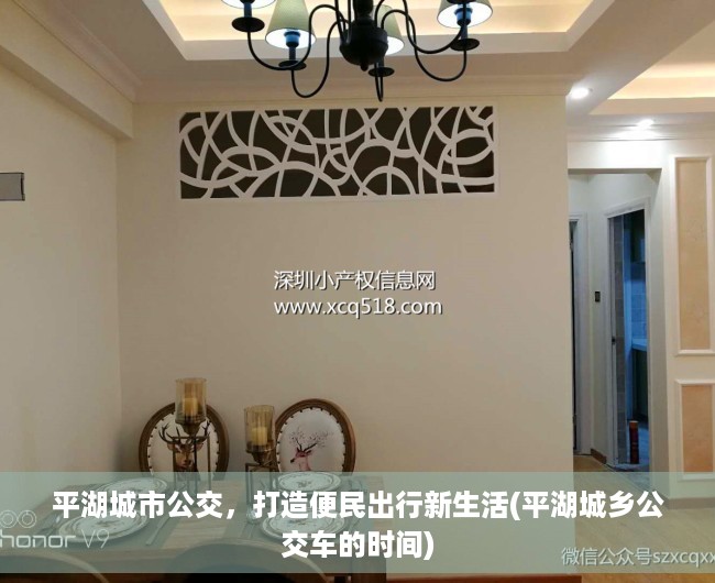平湖城市公交，打造便民出行新生活(平湖城乡公交车的时间)