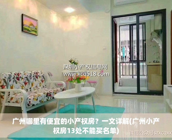 广州哪里有便宜的小产权房？一文详解(广州小产权房13处不能买名单)