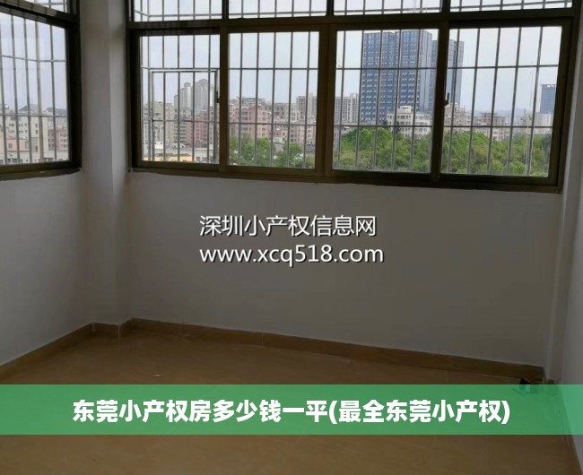东莞小产权房多少钱一平(最全东莞小产权) 东莞小产权房多少钱一平(最全东莞小产权)