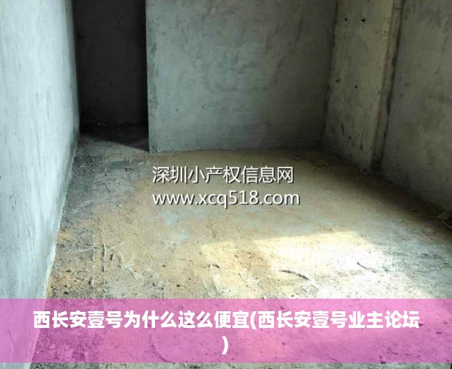 西长安壹号为什么这么便宜(西长安壹号业主论坛) 西长安壹号为什么这么便宜(西长安壹号业主论坛)