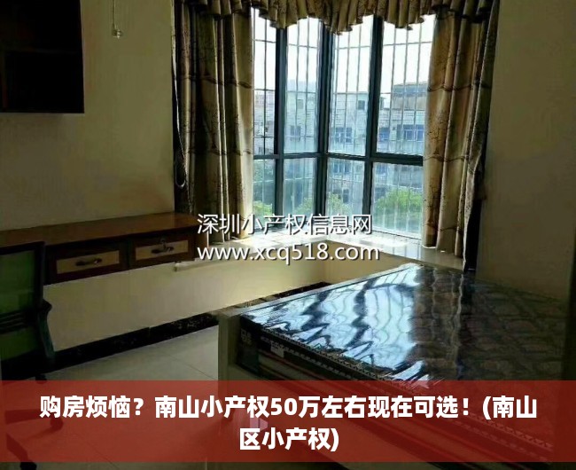 购房烦恼？南山小产权50万左右现在可选！(南山区小产权)