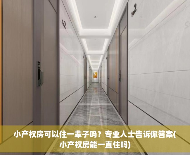 小产权房可以住一辈子吗？专业人士告诉你答案(小产权房能一直住吗)