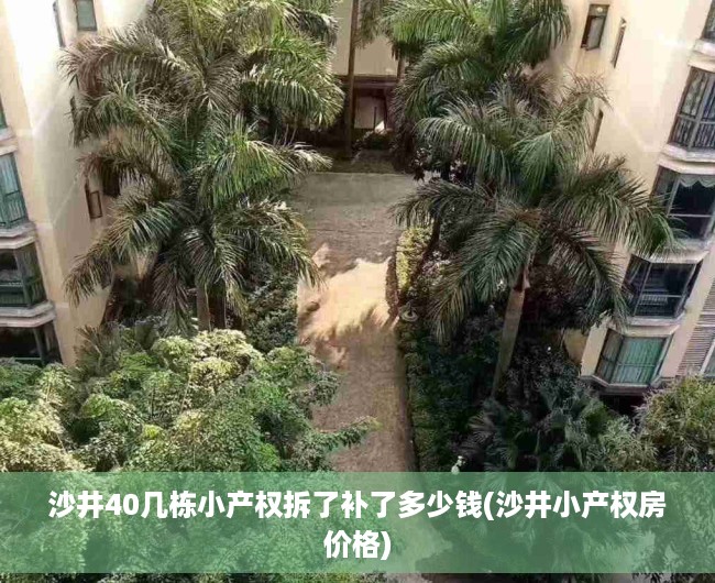 沙井40几栋小产权拆了补了多少钱(沙井小产权房价格) 沙井40几栋小产权拆了补了多少钱(沙井小产权房价格)