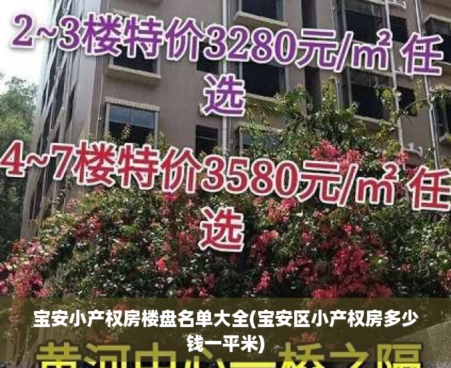 宝安小产权房楼盘名单大全(宝安区小产权房多少钱一平米)