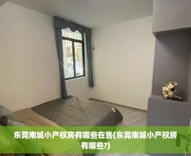 东莞南城小产权房有哪些在售(东莞南城小产权房有哪些?)