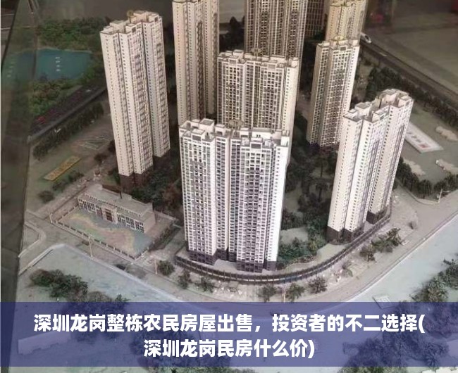 深圳龙岗整栋农民房屋出售，投资者的不二选择(深圳龙岗民房什么价)