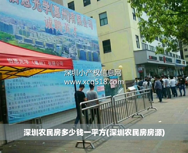 深圳农民房多少钱一平方(深圳农民房房源)