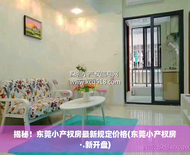 揭秘！东莞小产权房最新规定价格(东莞小产权房·.新开盘)