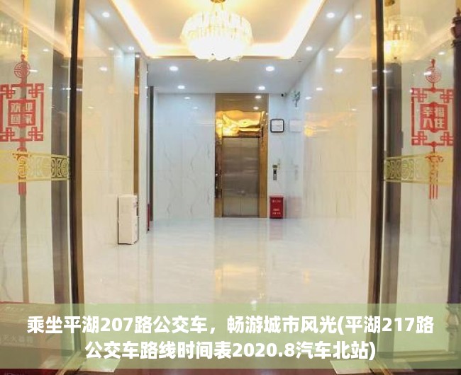 乘坐平湖207路公交车，畅游城市风光(平湖217路公交车路线时间表2020.8汽车北站)
