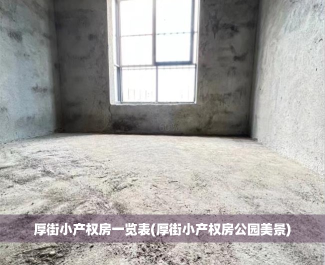 厚街小产权房一览表(厚街小产权房公园美景)