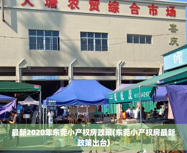 最新2020年东莞小产权房政策(东莞小产权房最新政策出台)