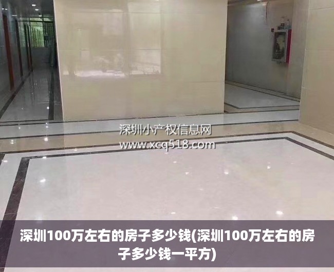深圳100万左右的房子多少钱(深圳100万左右的房子多少钱一平方)