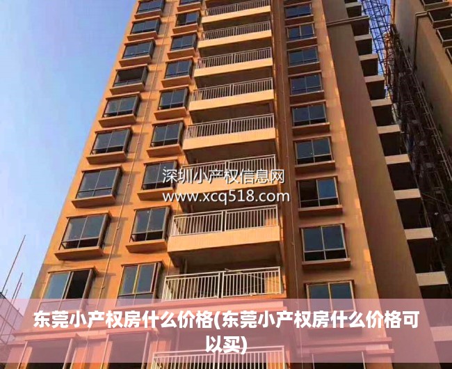 东莞小产权房什么价格(东莞小产权房什么价格可以买) 东莞小产权房什么价格(东莞小产权房什么价格可以买)