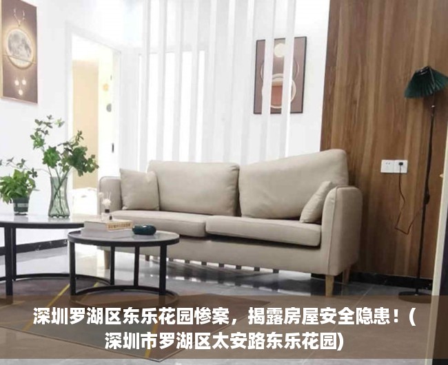 深圳罗湖区东乐花园惨案，揭露房屋安全隐患！(深圳市罗湖区太安路东乐花园)