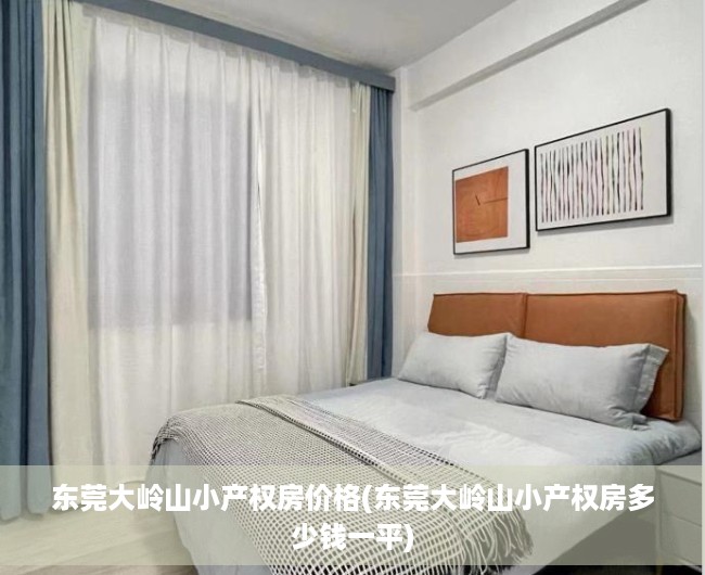 东莞大岭山小产权房价格(东莞大岭山小产权房多少钱一平)