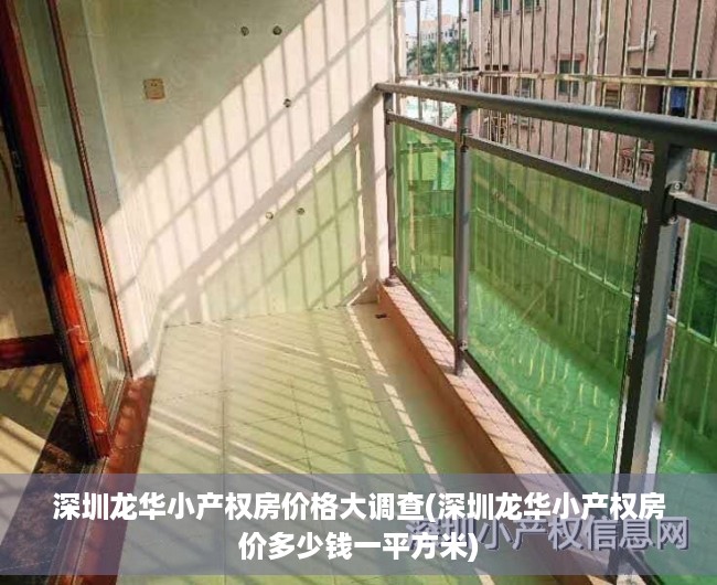 深圳龙华小产权房价格大调查(深圳龙华小产权房价多少钱一平方米)
