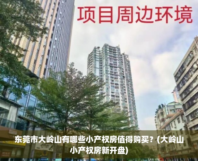 东莞市大岭山有哪些小产权房值得购买？(大岭山小产权房新开盘)
