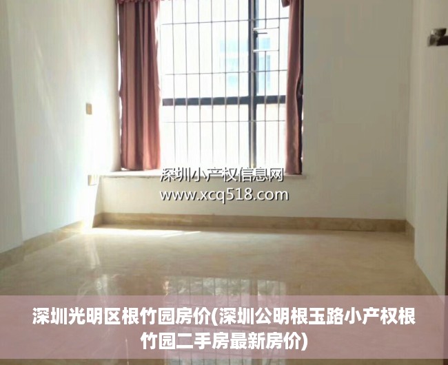 深圳光明区根竹园房价(深圳公明根玉路小产权根竹园二手房最新房价)