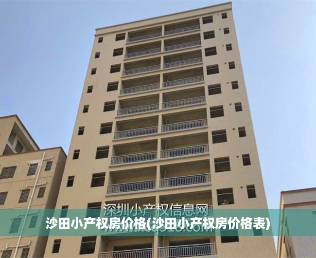 沙田小产权房价格(沙田小产权房价格表) 沙田小产权房价格(沙田小产权房价格表)