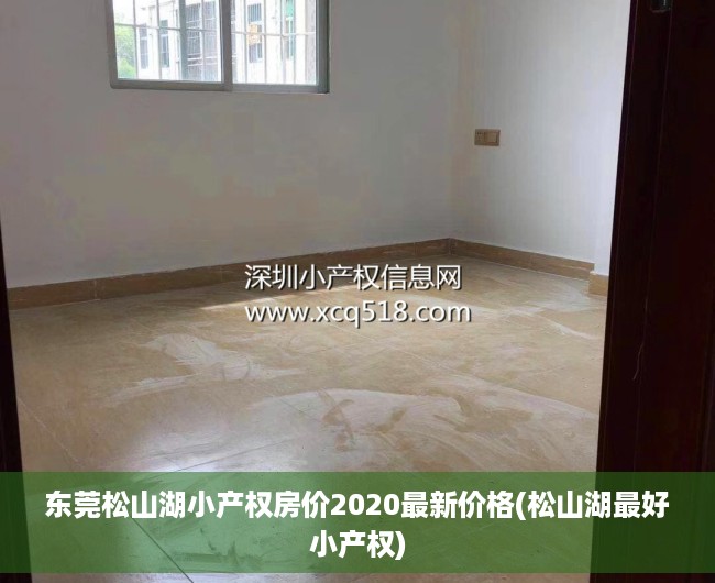 东莞松山湖小产权房价2020最新价格(松山湖最好小产权) 东莞松山湖小产权房价2020最新价格(松山湖最好小产权)