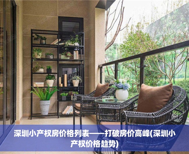 深圳小产权房价格列表——打破房价高峰(深圳小产权价格趋势)