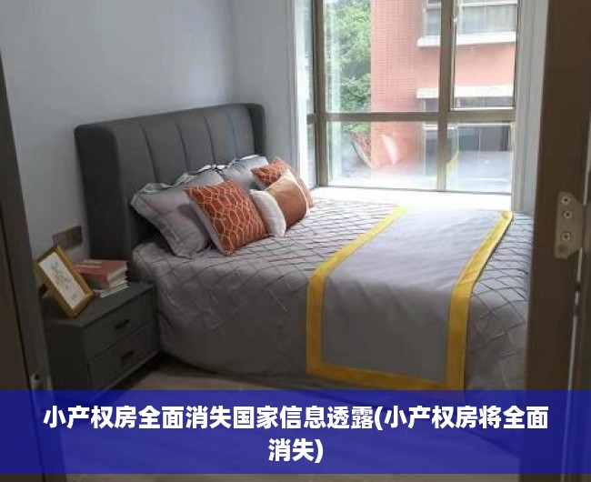 小产权房全面消失国家信息透露(小产权房将全面消失)