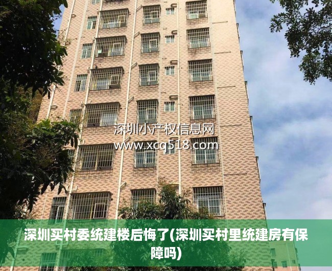 深圳买村委统建楼后悔了(深圳买村里统建房有保障吗) 深圳买村委统建楼后悔了(深圳买村里统建房有保障吗)