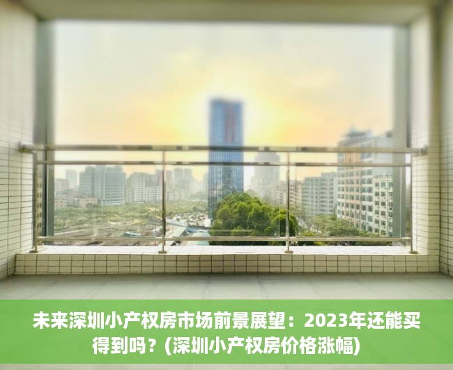 未来深圳小产权房市场前景展望：2023年还能买得到吗？(深圳小产权房价格涨幅)