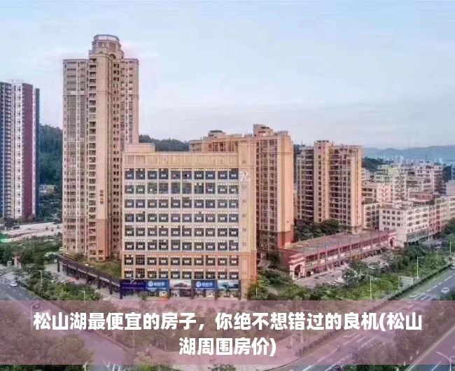 松山湖最便宜的房子，你绝不想错过的良机(松山湖周围房价)