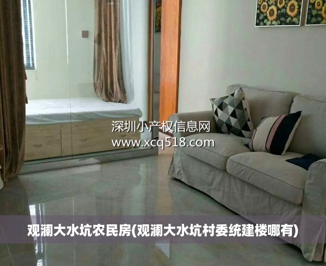 观澜大水坑农民房(观澜大水坑村委统建楼哪有)