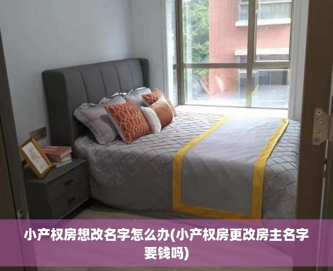 小产权房想改名字怎么办(小产权房更改房主名字要钱吗)
