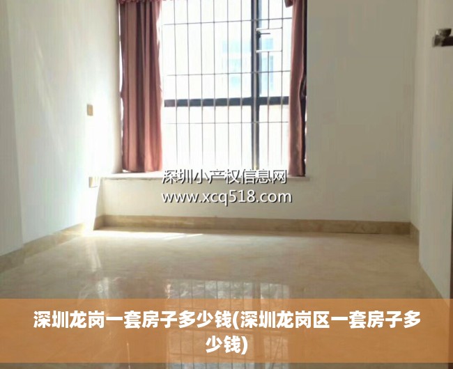 深圳龙岗一套房子多少钱(深圳龙岗区一套房子多少钱)