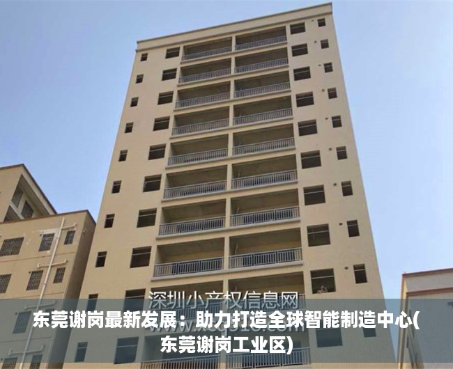 东莞谢岗最新发展：助力打造全球智能制造中心(东莞谢岗工业区)