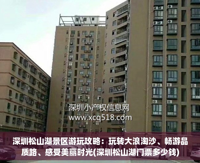 深圳松山湖景区游玩攻略：玩转大浪淘沙、畅游品质路、感受美丽时光(深圳松山湖门票多少钱)