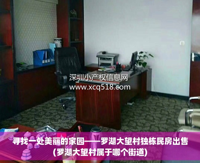 寻找一处美丽的家园——罗湖大望村独栋民房出售(罗湖大望村属于哪个街道)