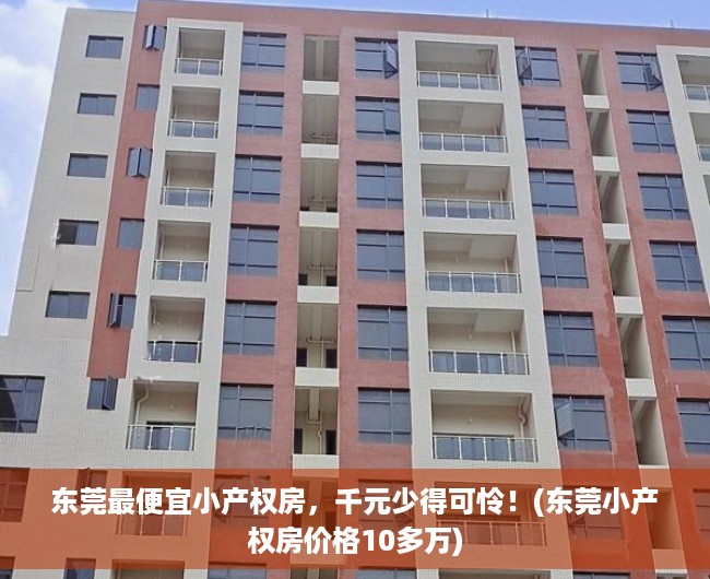 东莞最便宜小产权房，千元少得可怜！(东莞小产权房价格10多万)